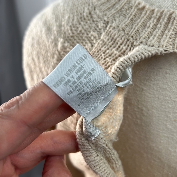 Design History beige cotton tunic sweater with keyhole open back medium - Picture 5 of 7